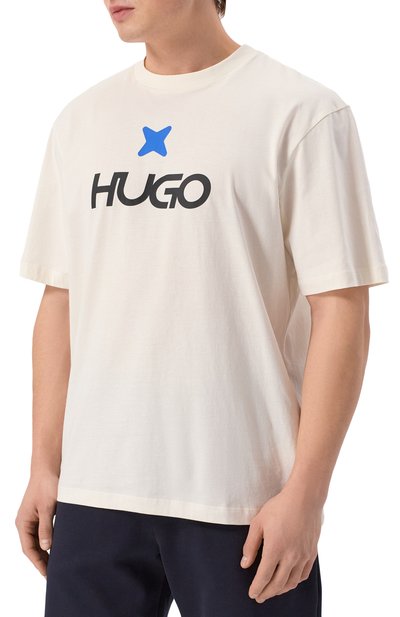Хлопковая футболка HUGO BLUE, арт. 50542934, фото 3