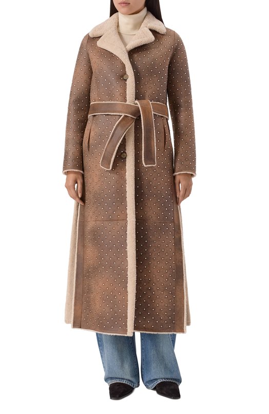 Двусторонняя дубленка Forte Dei Marmi Couture 25WF7582M Коричневый  25WF7582M Фото 3