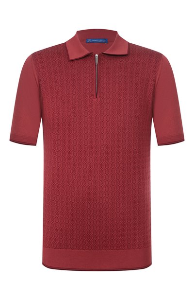 Мужская поло из хлопка и шелка ANDREA CAMPAGNA, арт. SU26C0S280-01/C0S261