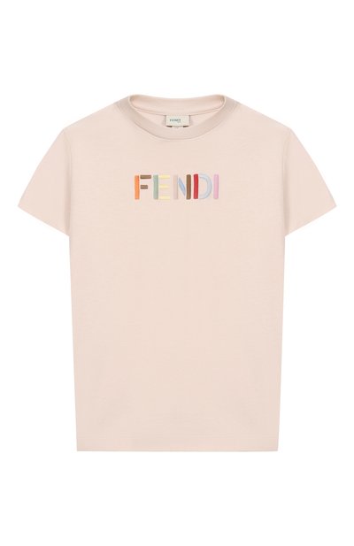Хлопковая футболка FENDI, арт. JUI208/AY8D/3A-6A
