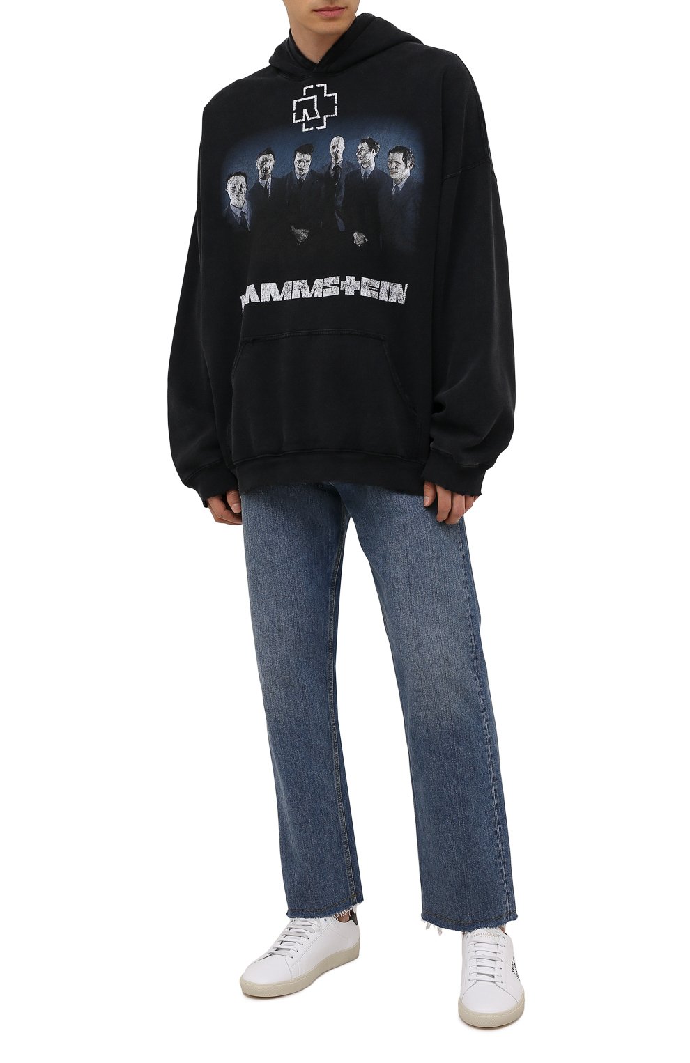 Хлопковое худи balenciaga x rammstein BALENCIAGA, арт. 651799/TLV53, фото 2