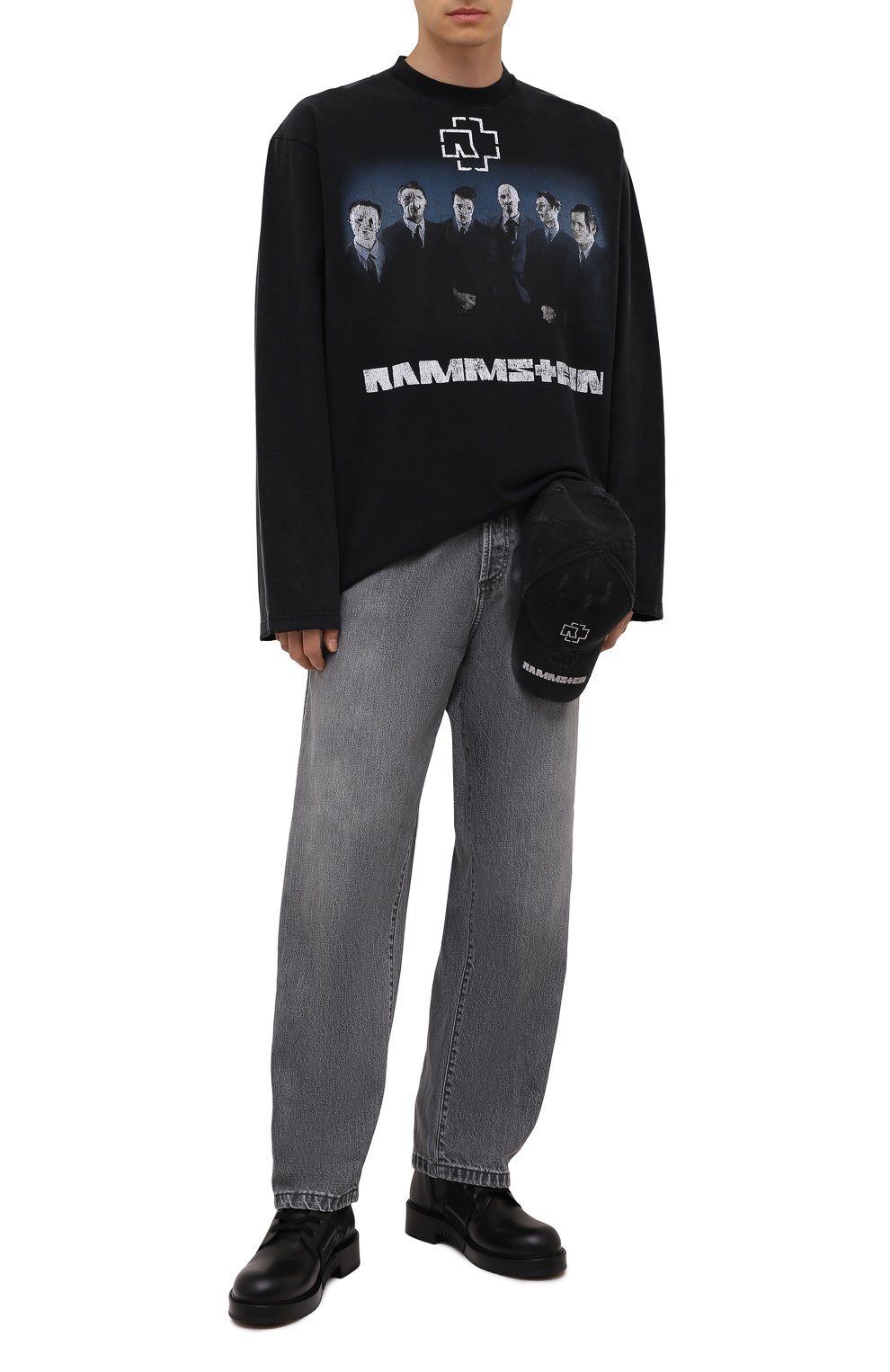 Хлопковый лонгслив balenciaga x rammstein BALENCIAGA, арт. 651796/TLV51, фото 2