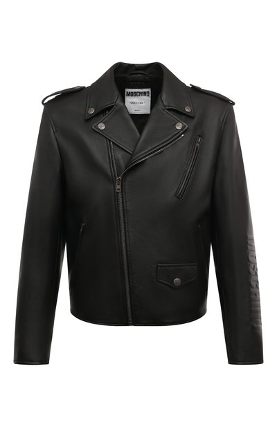 Мужская кожаная куртка MOSCHINO, арт. J3703/7070