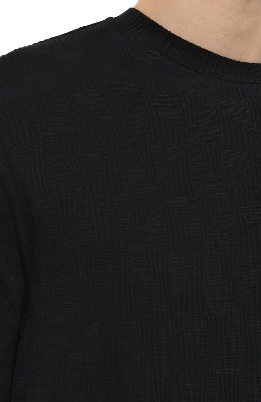 Футболка из вискозы и кашемира Giorgio Armani 3RSM68/SJLDZ Синий  3RSM68/SJLDZ Фото 5