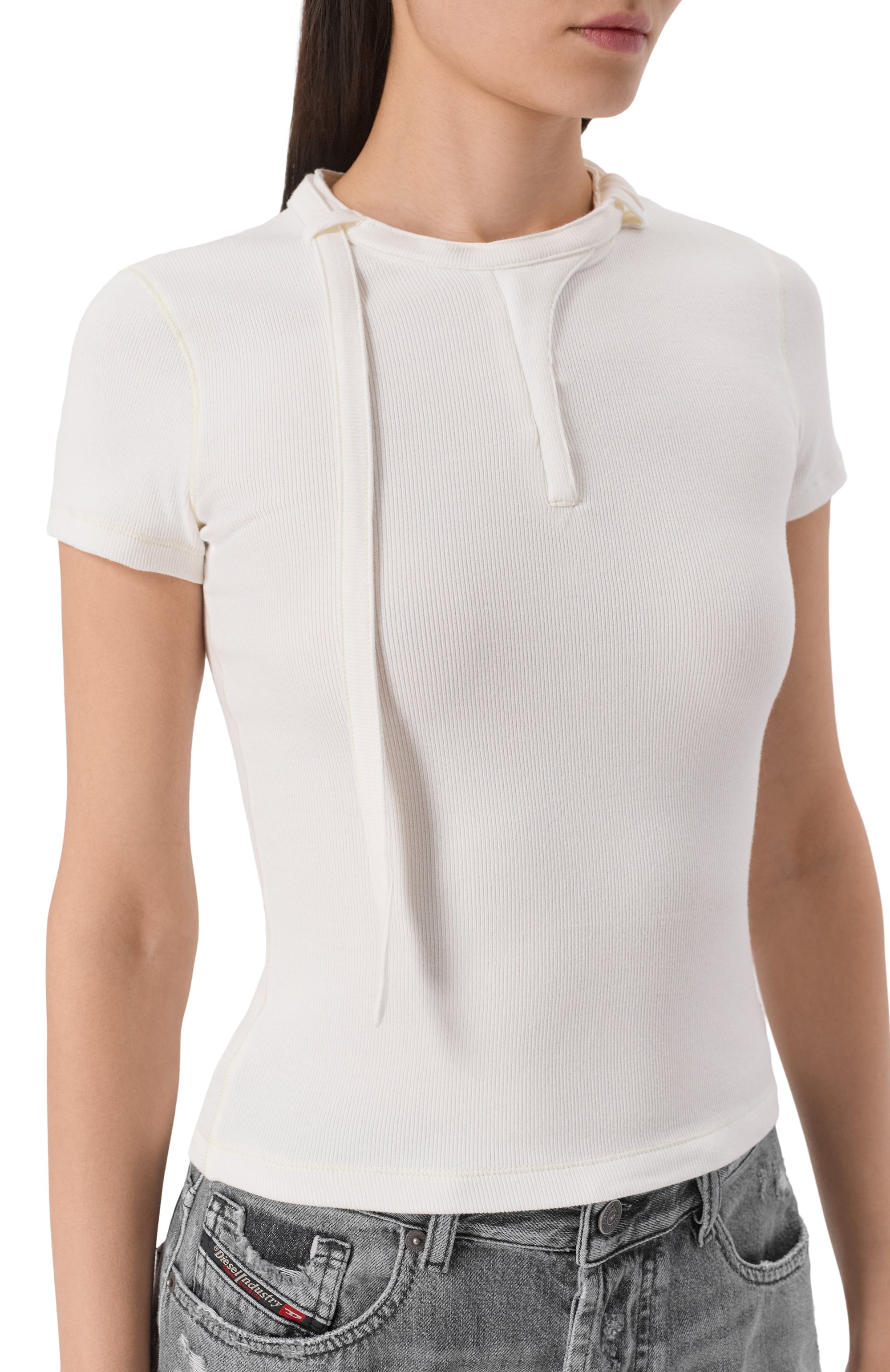 Хлопковая футболка DIESEL, арт. A23645/0JEAI, фото 5