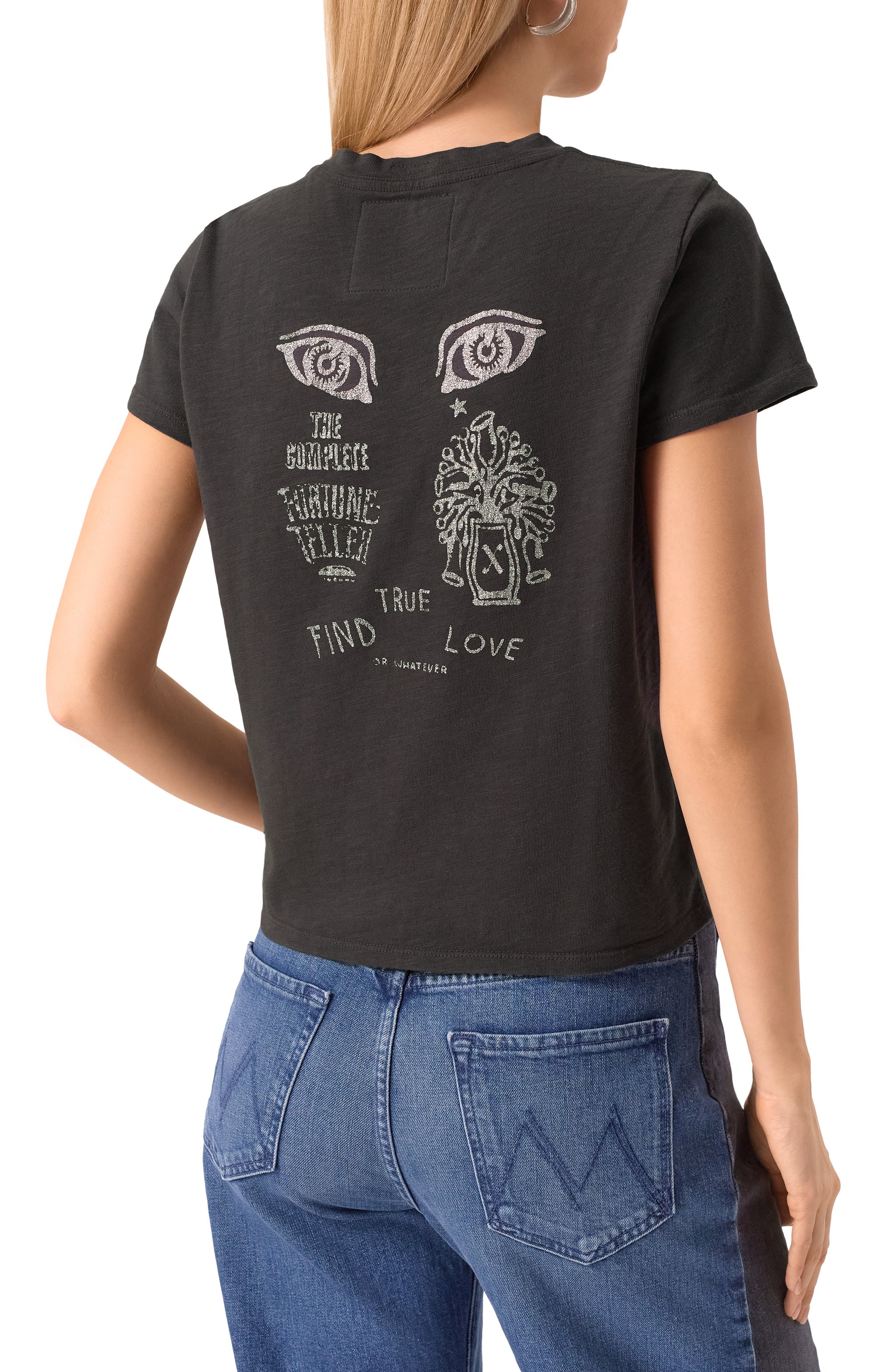 Хлопковая футболка MOTHER темно-серого цвета по цене 21900 руб., арт. 8621-601/M, фото 4 Хлопковая футболка MOTHER, арт. 8621-601/M, фото 4