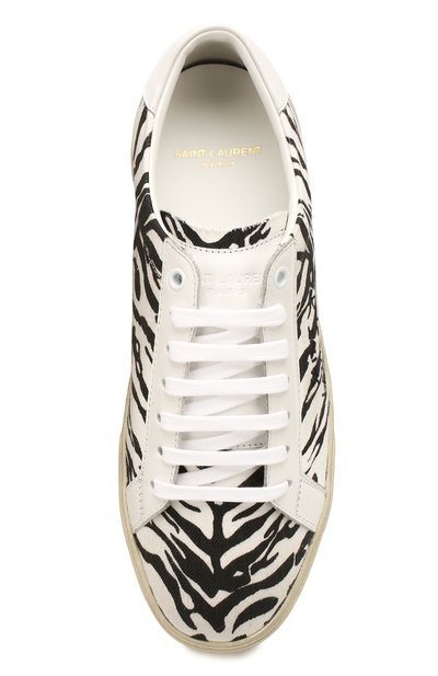 Комбинированные кеды court classic SAINT LAURENT, арт. 603358/10D10, фото 5
