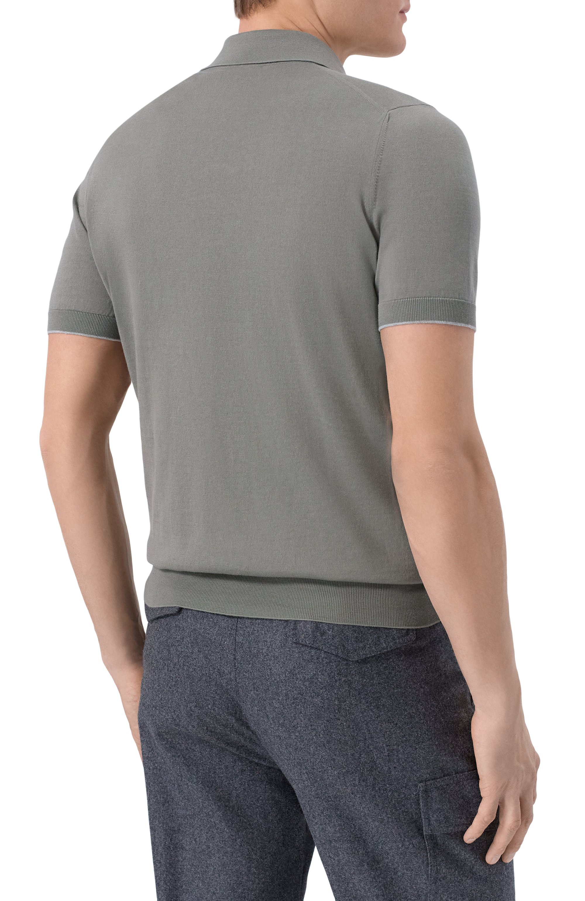 Хлопковое поло BRUNELLO CUCINELLI, арт. M29800125, фото 4