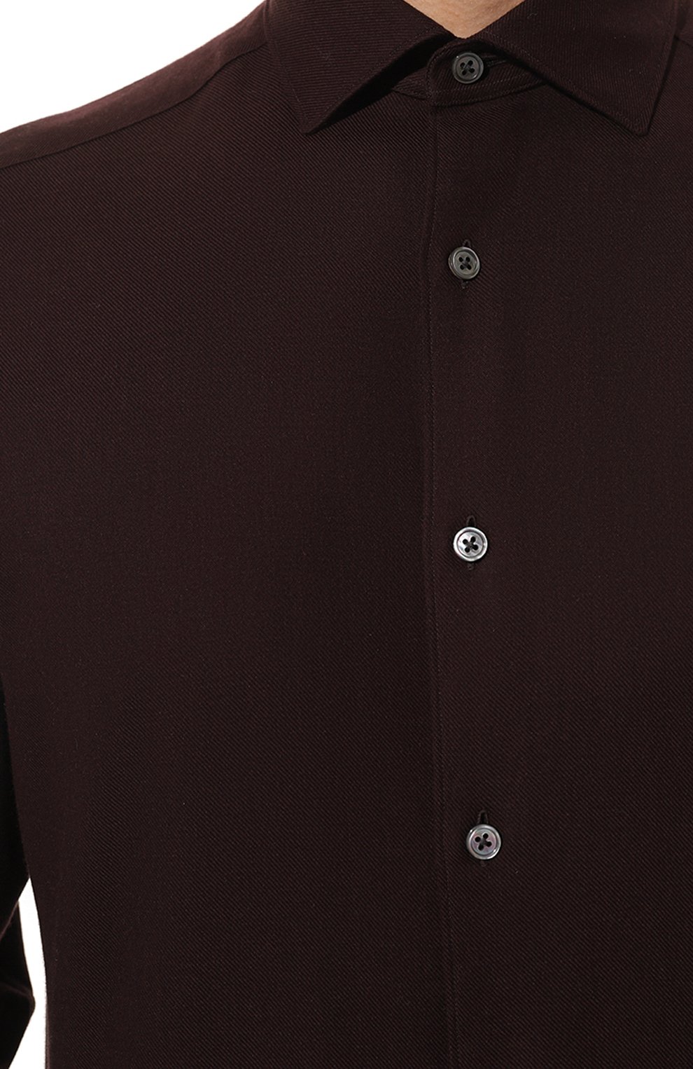 Сорочка из хлопка и кашемира ZEGNA, арт. UCX44A6/SRF5, фото 5