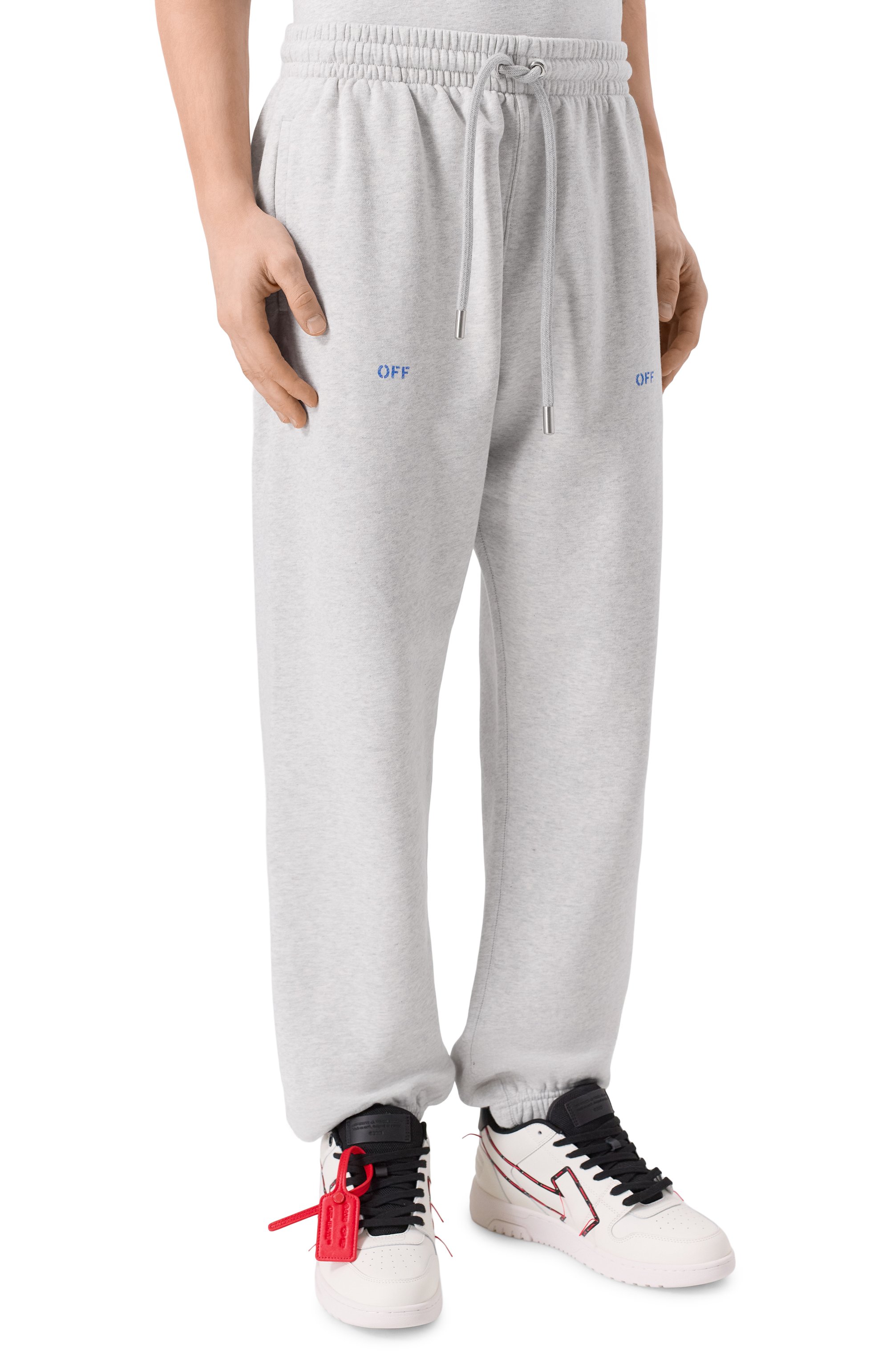 Хлопковые джоггеры OFF-WHITE, арт. 0MCH057F25FLE003, фото 3