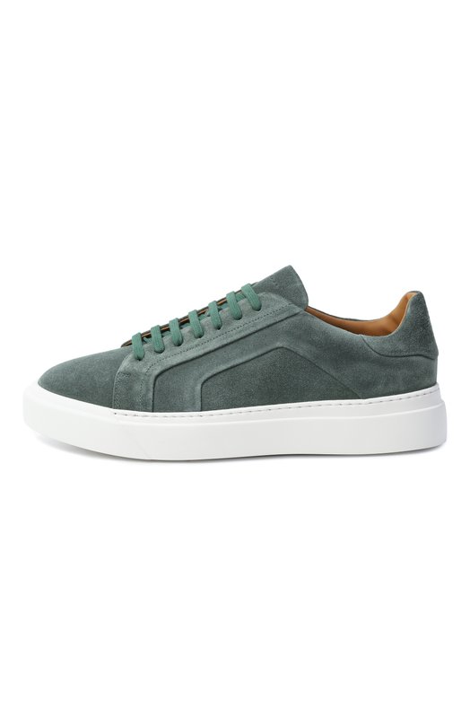 Замшевые кеды Kiton USSA268N0127908 Зелёный  USSA268N0127908 Фото 4