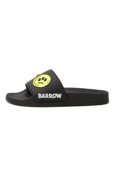 Детские шлепанцы BARROW черного цвета, арт. 80368/36-41 | Фото 2 (Материал внешний: Пластик, Резина; Нос: Не проставлено; Материал внутренний: Резина, Текстиль; Автоматизация состава: Проставлено)