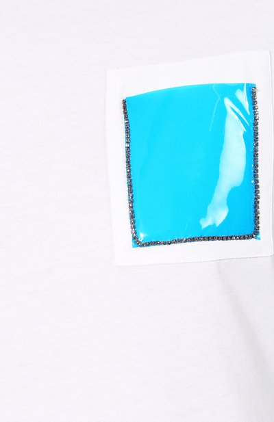 Хлопковая футболка N21 белого цвета по цене 29950 руб., арт. 19E N2M0/F011/4157, фото 5 Хлопковая футболка N21, арт. 19E N2M0/F011/4157, фото 5