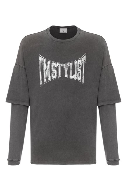 Мужская хлопковый лонгслив DIEGO VENTURINO, арт. DVTS-MLCSTYL