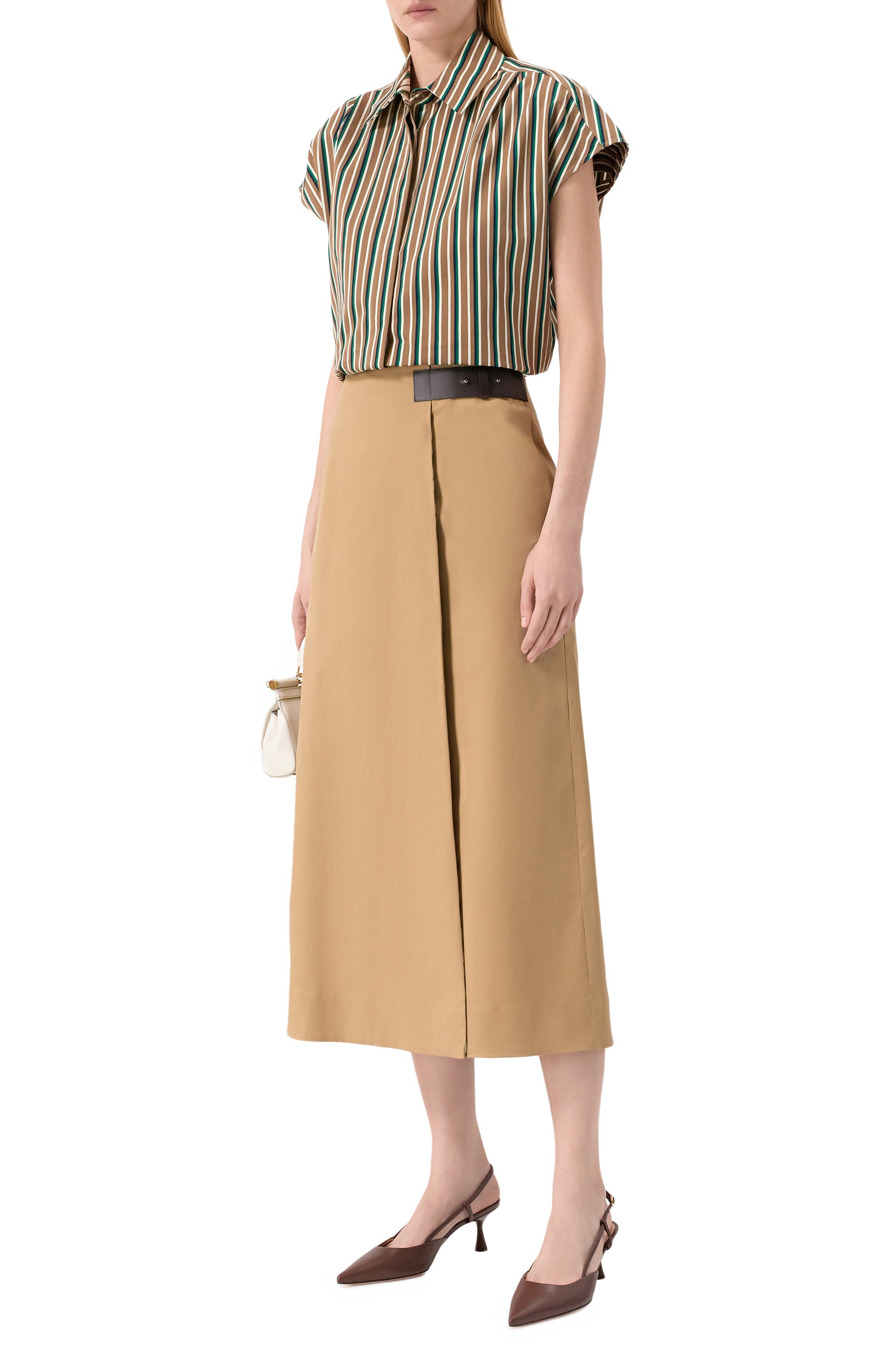 Хлопковая юбка LORENA ANTONIAZZI, арт. E2634G033D/4818, фото 2