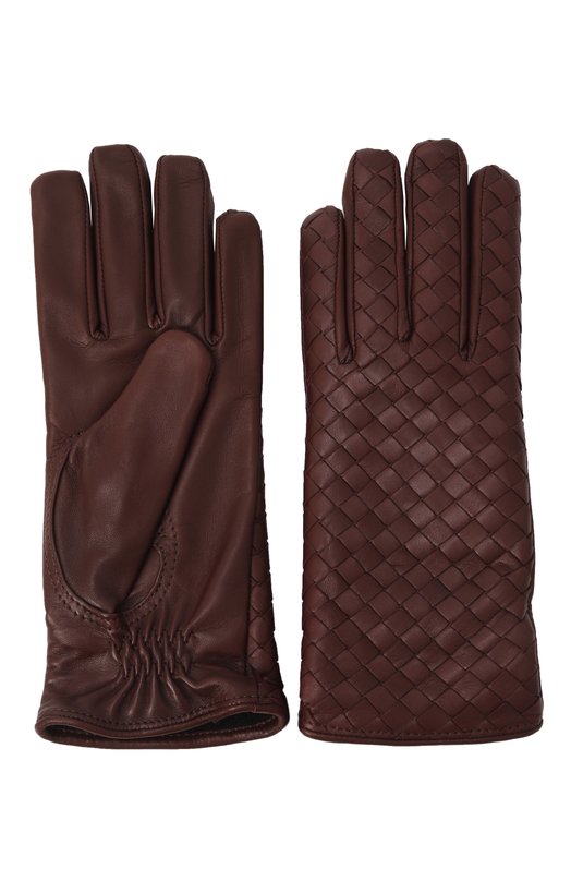Кожаные перчатки Bottega Veneta 804439 V0171 Бордовый  804439 V0171 Фото 2