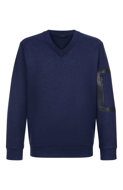 Свитшот из шерсти и кашемира MVST M25.1PM.H002/15951 Синий M25.1PM.H002/15951