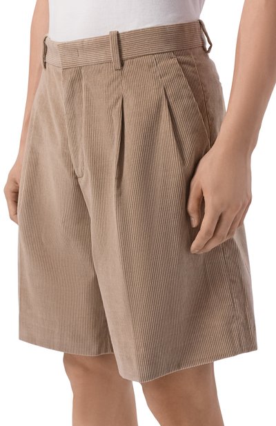 Вельветовые шорты MVST светло-бежевого цвета по цене 69950 руб., арт. M26.2PM.T018/F156, фото 3 Вельветовые шорты MVST, арт. M26.2PM.T018/F156, фото 3