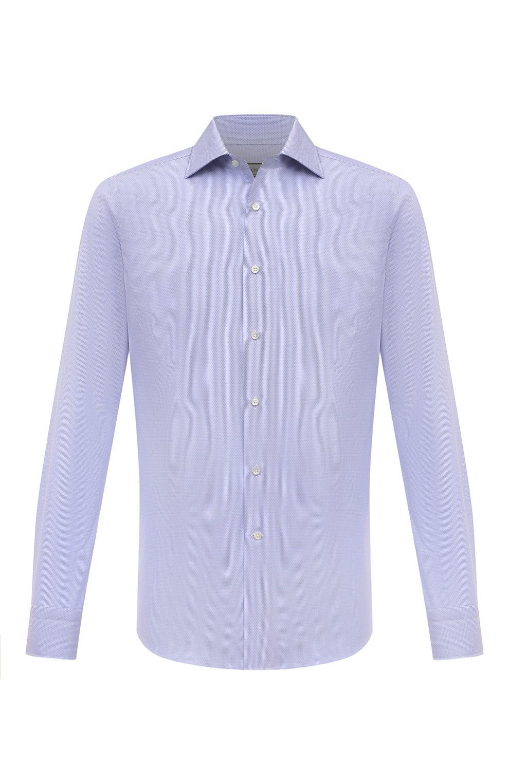 Хлопковая сорочка CANALI синего цвета по цене 27000 руб., арт. NX98/GR03199, фото 1 Хлопковая сорочка CANALI, арт. NX98/GR03199, фото 1