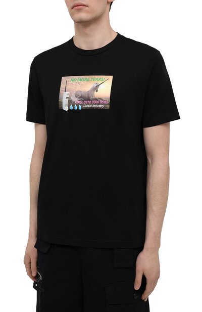 Хлопковая футболка DIESEL, арт. A01843/0HAYU, фото 3