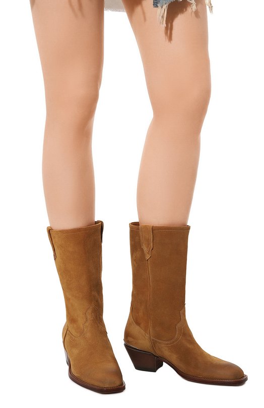 Замшевые казаки Duranogo Sonora Boots Коричневый, фото 3