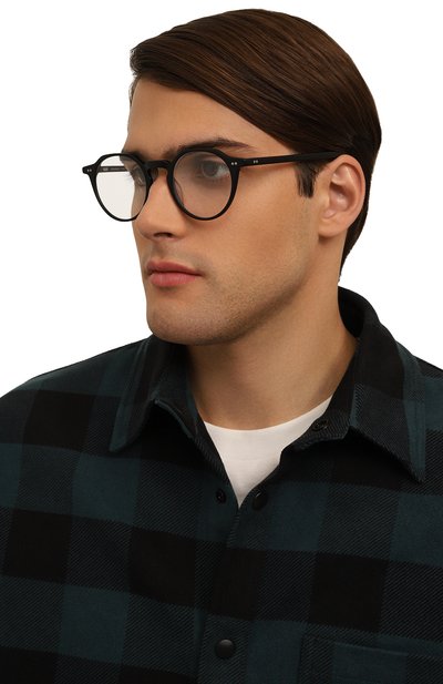 Оправа KALEOS черного цвета по цене 23400 руб., арт. VACCARD BIG C-001, фото 3 Оправа KALEOS, арт. VACCARD BIG C-001, фото 3