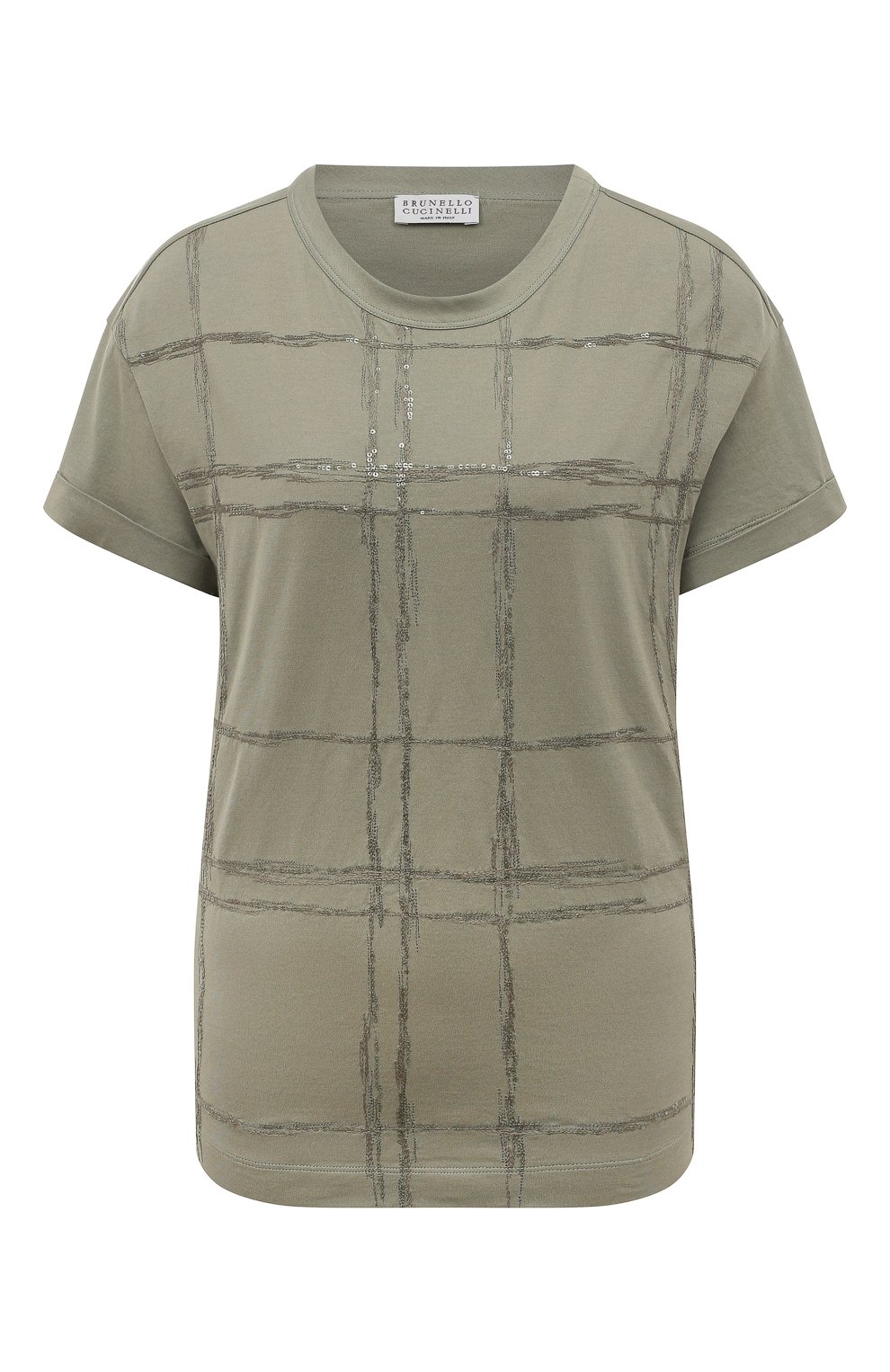 Хлопковая футболка BRUNELLO CUCINELLI, арт. M0A45B1006, фото 1