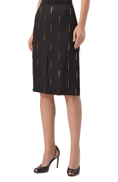 Юбка из вискозы BOTTEGA VENETA, арт. 832221/V35B0, фото 3