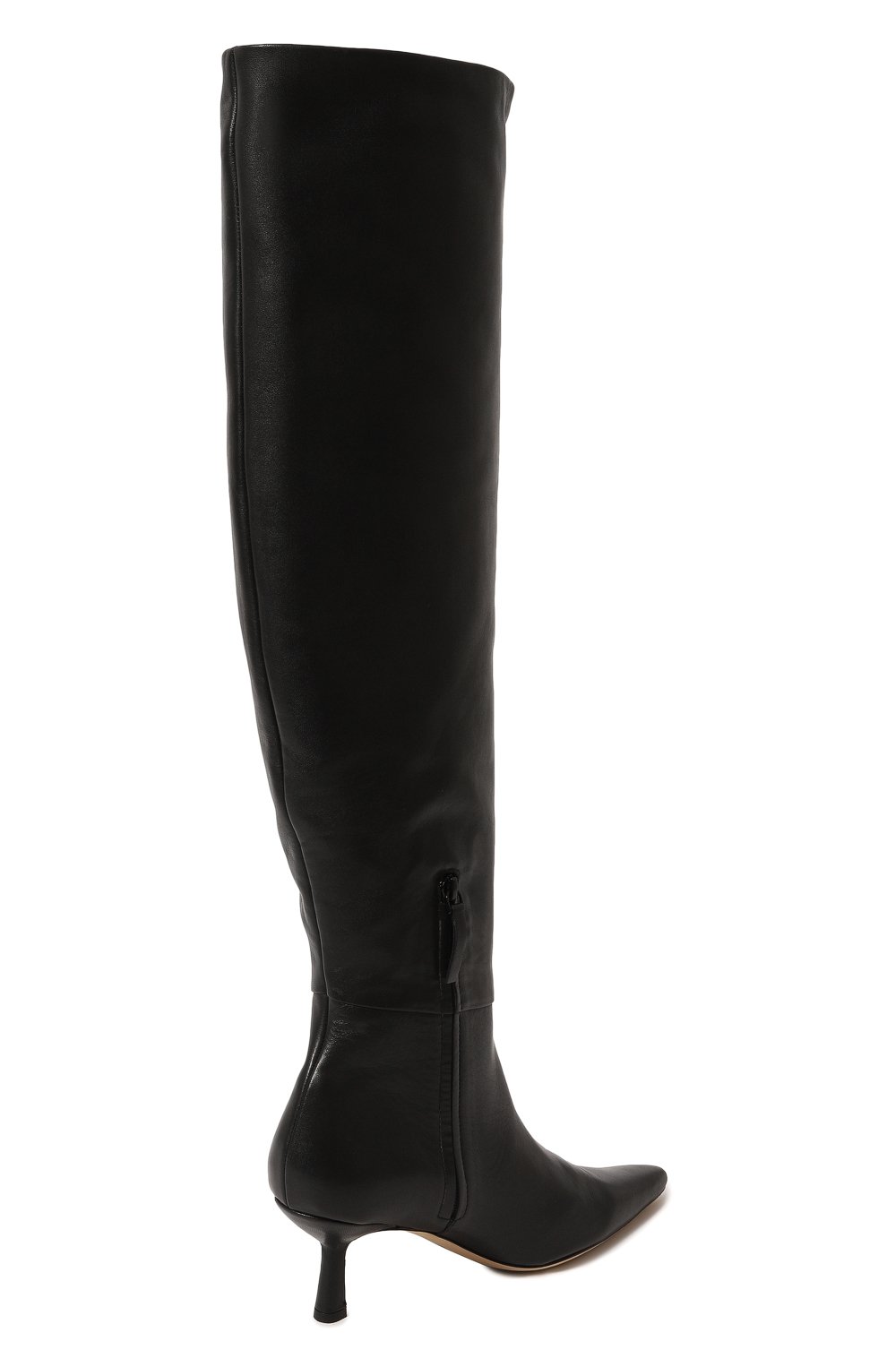 Кожаные ботфорты BY FAR, арт. 23CRMEHDBLNAP, фото 5