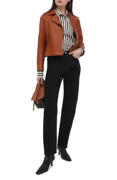 Кожаная куртка MASLOV коричневого цвета по цене 116600 руб., арт. K05, фото 2 Кожаная куртка MASLOV, арт. K05, фото 2