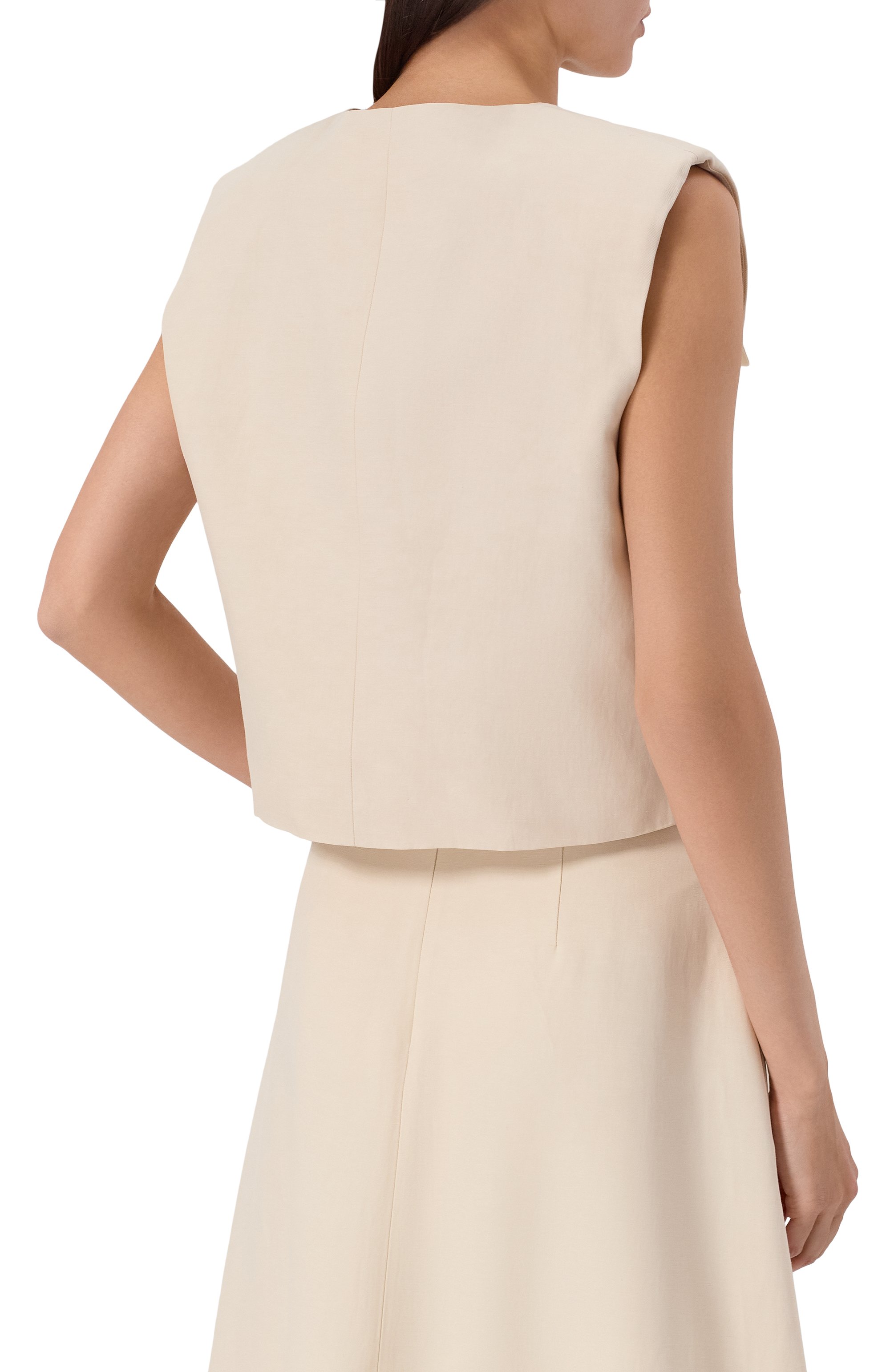 Жилет из вискозы и льна P.A.R.O.S.H., арт. D410047G/RAISA26, фото 4