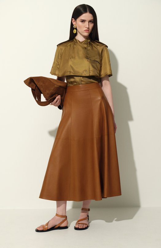 Платье из вискозы Burberry 8106221 Хаки  8106221 Фото 7