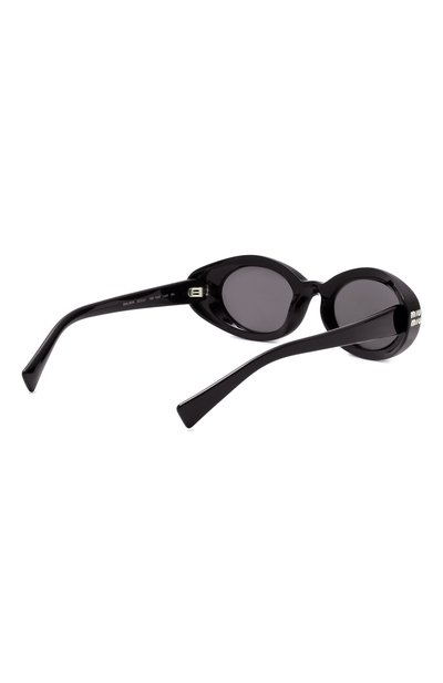 Солнцезащитные очки MIU MIU черного цвета по цене 56600 руб., арт. B09S-16K08Z, фото 4 Солнцезащитные очки MIU MIU, арт. B09S-16K08Z, фото 4