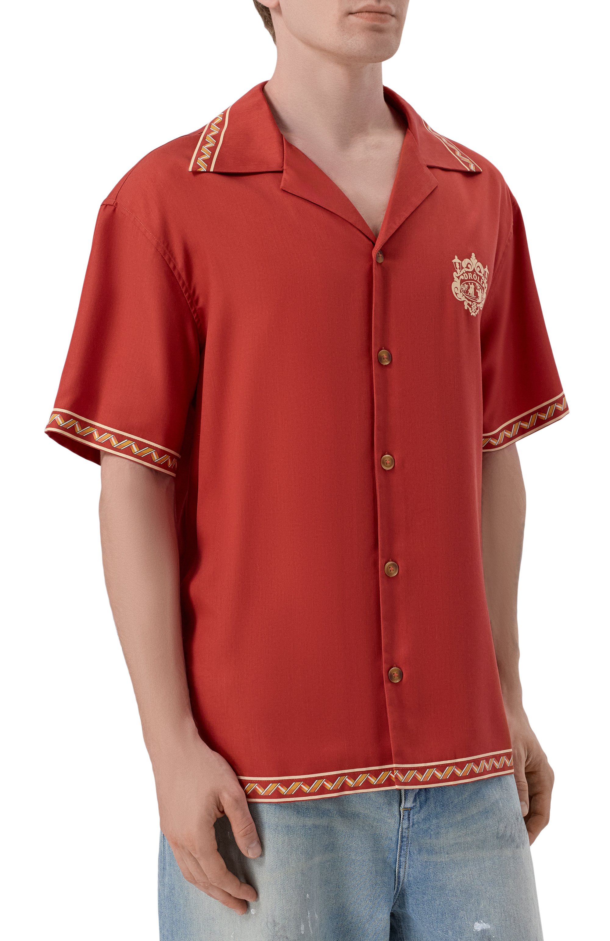 Рубашка из лиоцелла DROLE DE MONSIEUR, арт. K-SH228-CLY001-BR, фото 3