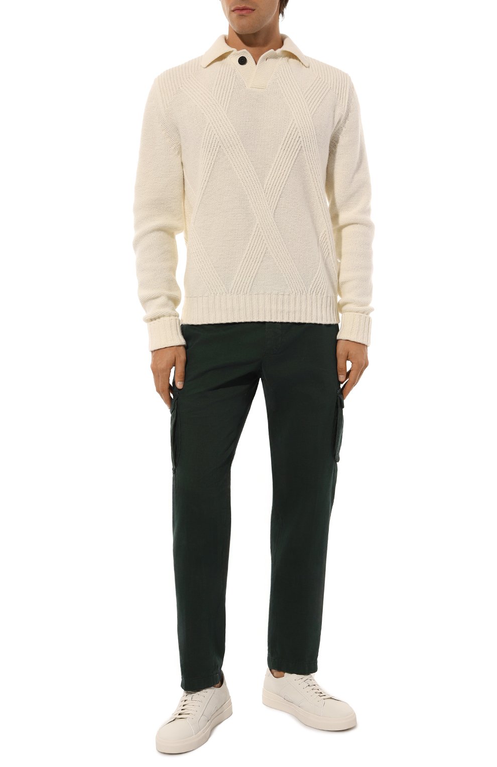 Хлопковые брюки-карго KITON, арт. UFPPCAK0102F12, фото 2