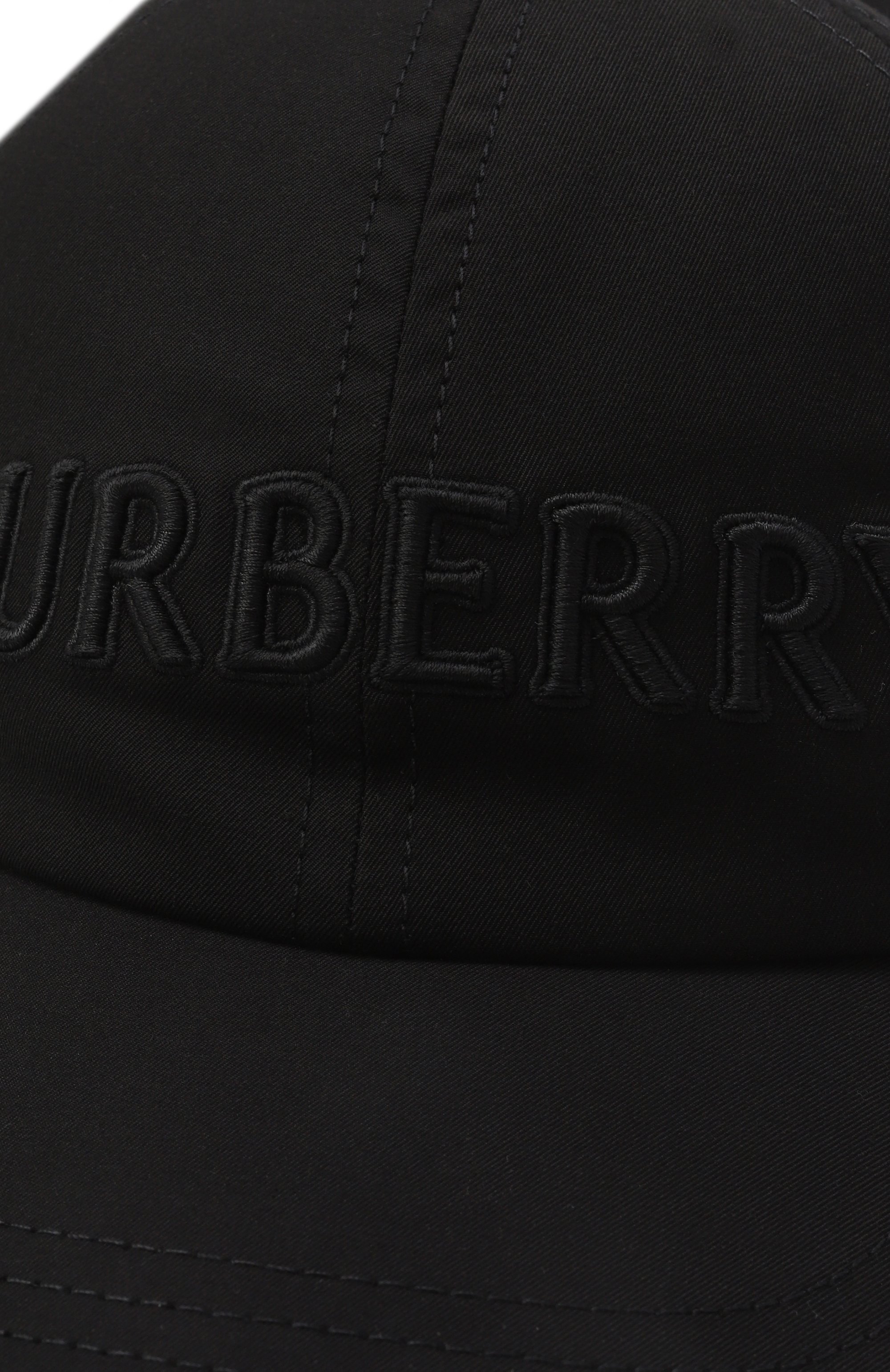 Хлопковая бейсболка BURBERRY черного цвета по цене 42850 руб., арт. 8108829, фото 4 Хлопковая бейсболка BURBERRY, арт. 8108829, фото 4