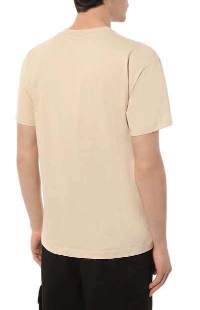 Хлопковая футболка JACQUEMUS бежевого цвета по цене 11350 руб., арт. 21H/216JS207-2480, фото 4 Хлопковая футболка JACQUEMUS, арт. 21H/216JS207-2480, фото 4