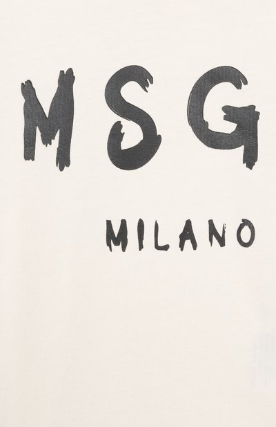 Хлопковая футболка MSGM KIDS, арт. S6MSUNTH266, фото 3