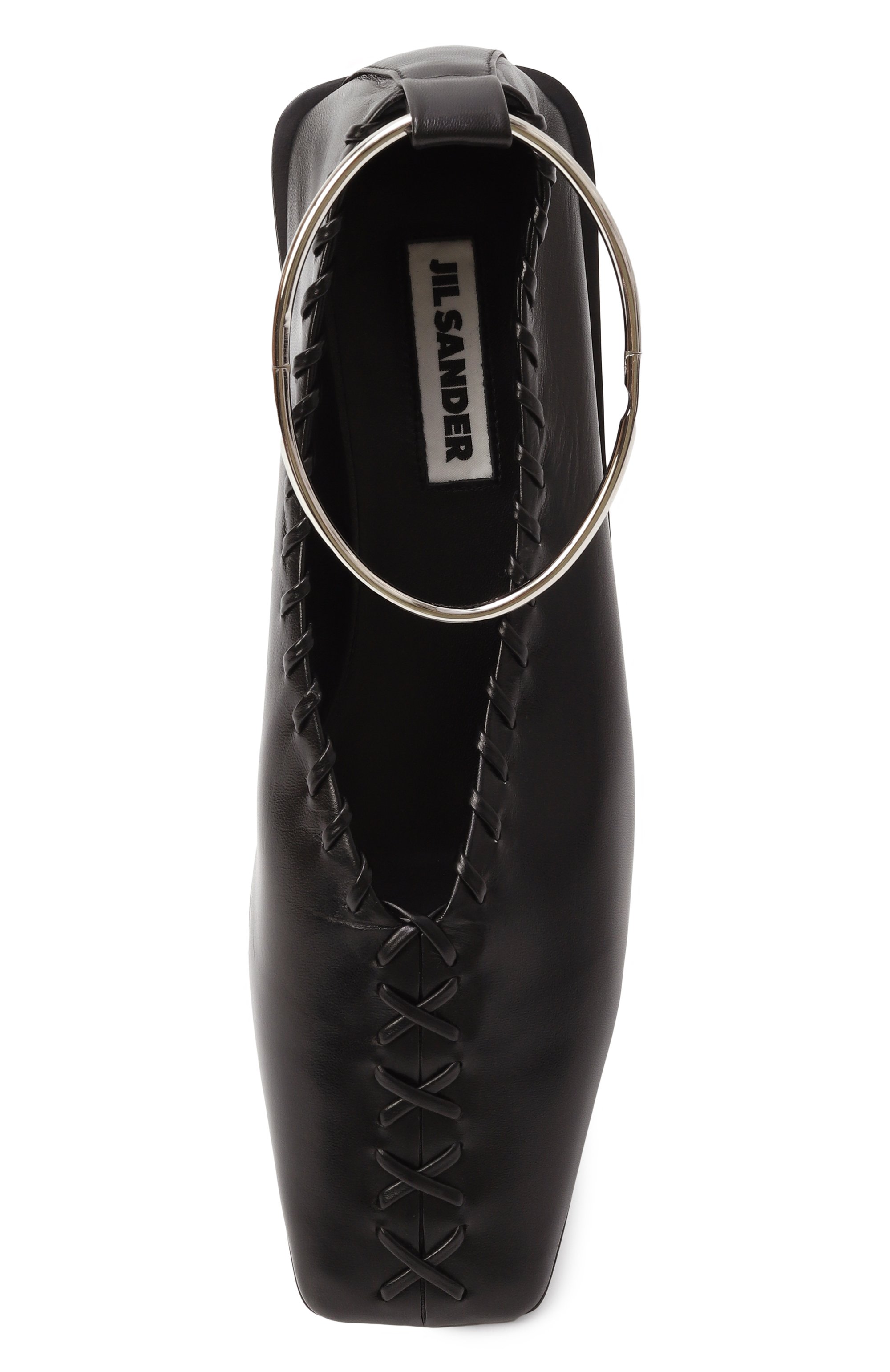 Кожаные балетки JIL SANDER, арт. J15WZ0009/P4864, фото 6