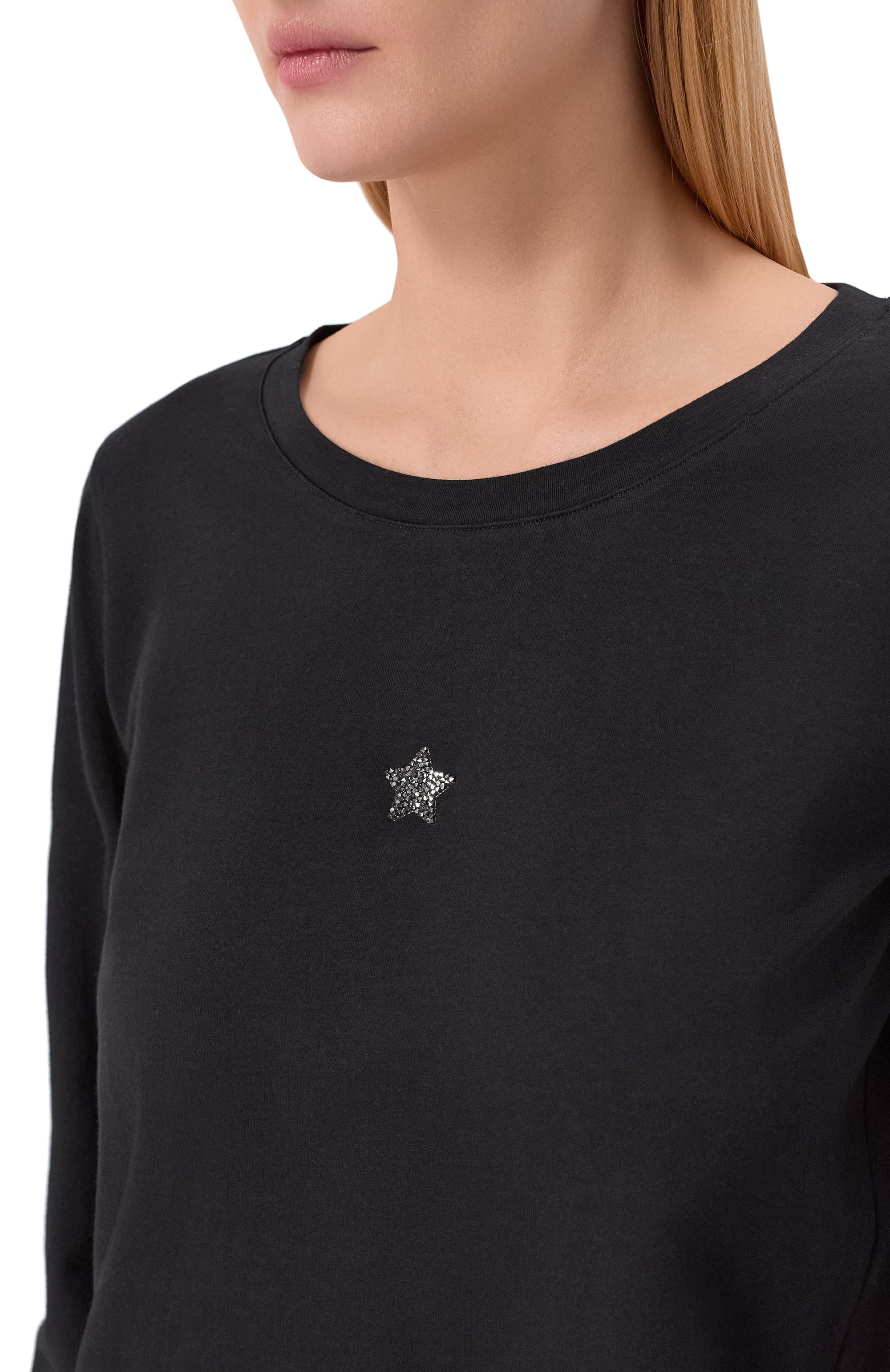 Хлопковый лонгслив LORENA ANTONIAZZI, арт. TS10/9999, фото 5