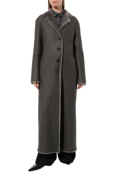 Двусторонняя дубленка из овчины SASHAVERSE, арт. CS004/Grey/W24, фото 3