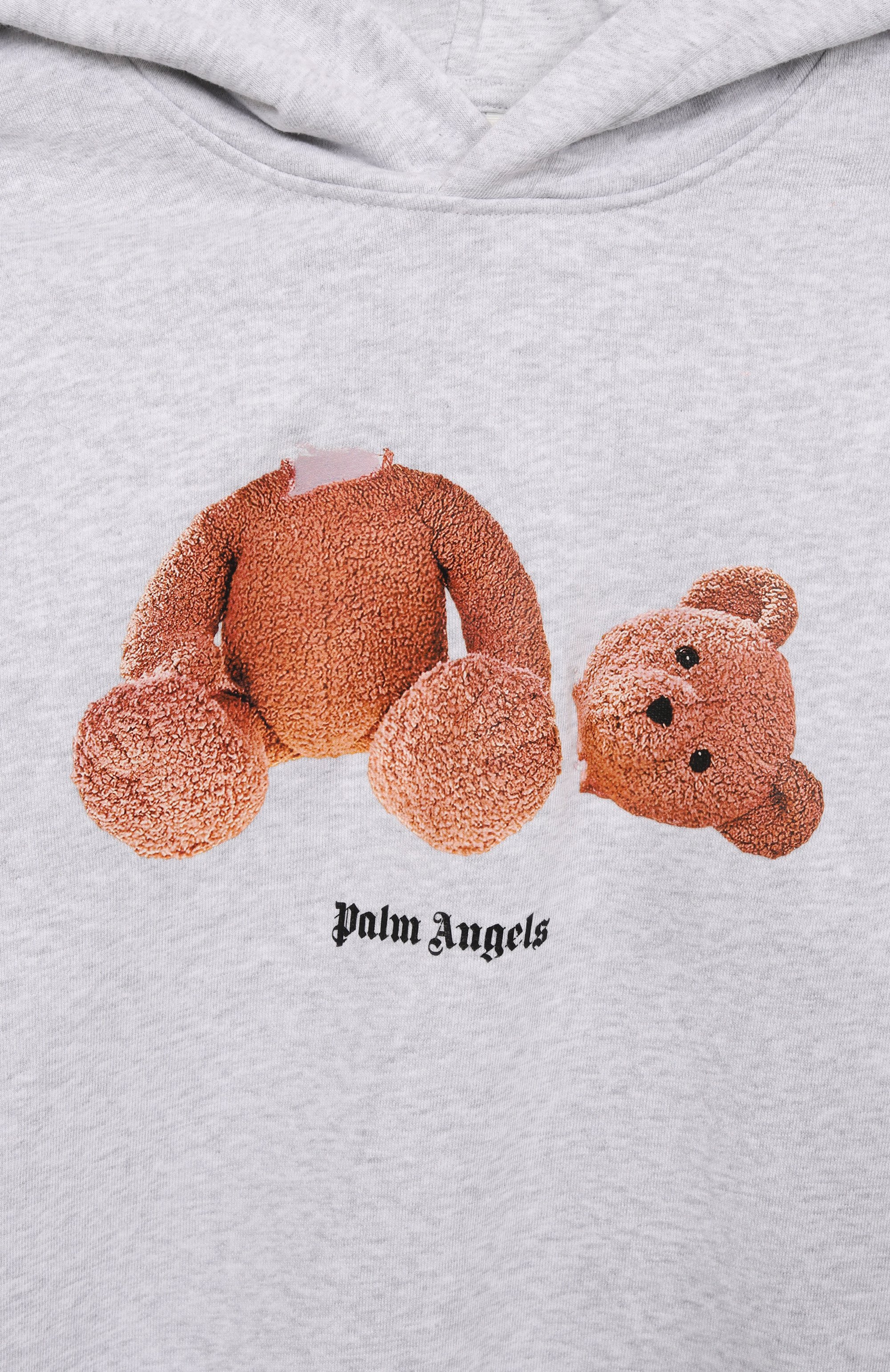 Хлопковое худи PALM ANGELS светло-серого цвета по цене 36600 руб., арт. PBBB012C99FLE002/12+, фото 3 Хлопковое худи PALM ANGELS, арт. PBBB012C99FLE002/12+, фото 3