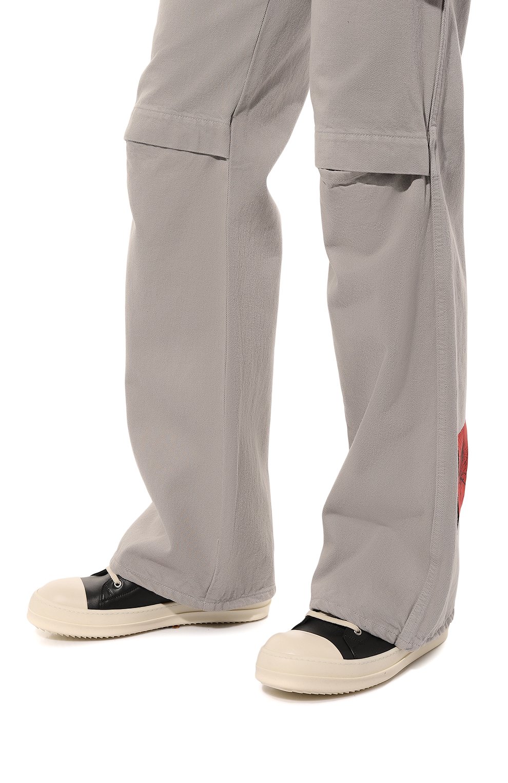 Кожаные кеды RICK OWENS, арт. RU01C4891/LP0, фото 3