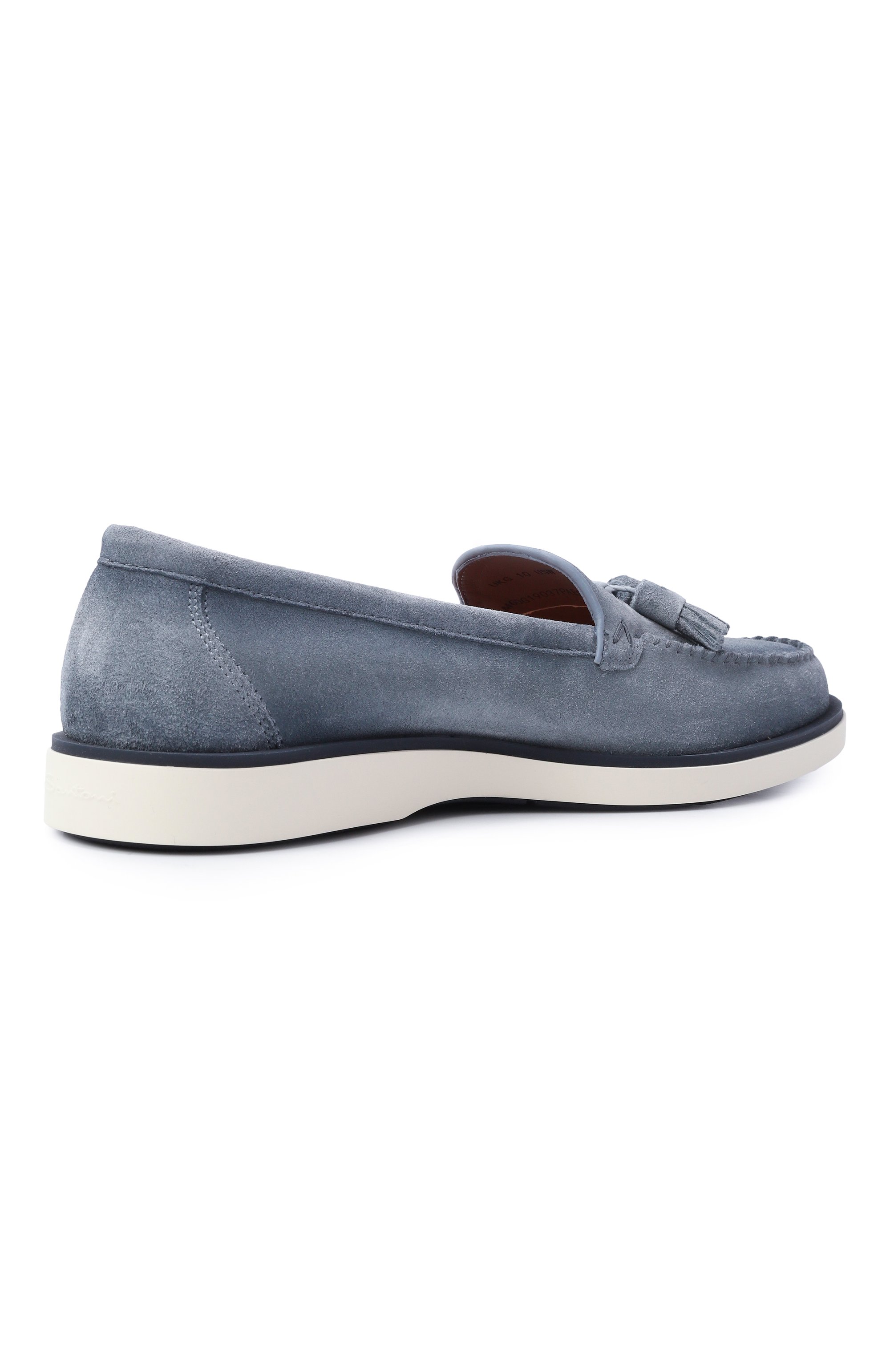 Замшевые лоферы detroit SANTONI, арт. MGDG19037PABSRVR, фото 5