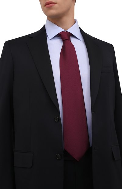 Шелковый галстук BRIONI бордового цвета по цене 25350 руб., арт. 062H00/PZ418, фото 2 Шелковый галстук BRIONI, арт. 062H00/PZ418, фото 2