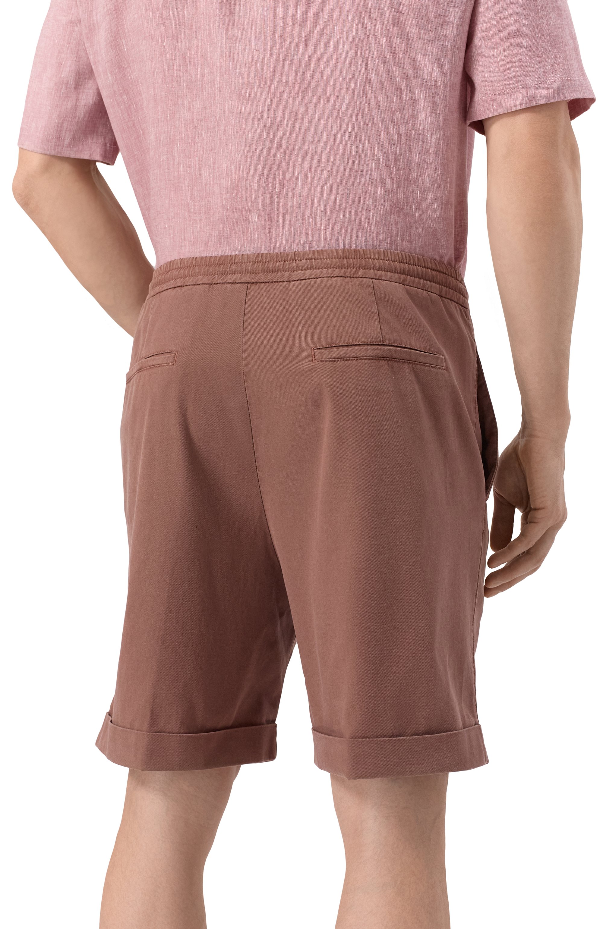 Шорты из лиоцелла и хлопка CANALI, арт. 95606/PT01355, фото 4