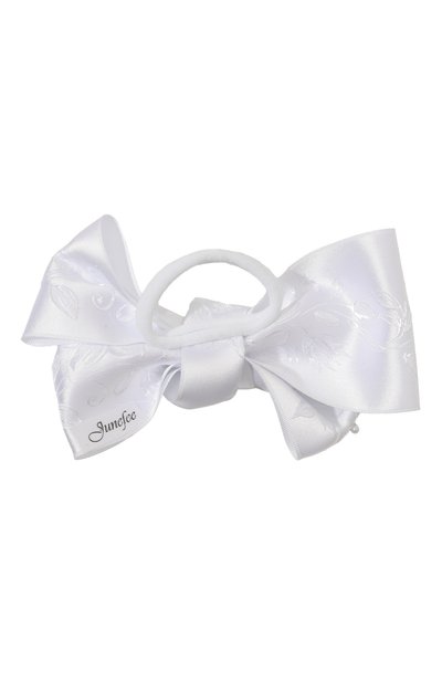 Бант-резинка JUNEFEE белого цвета по цене 1850 руб., арт. 7798, фото 2 Бант-резинка JUNEFEE, арт. 7798, фото 2