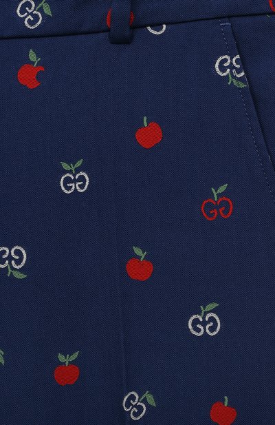 Хлопковые брюки GUCCI, арт. 604089 XWAH3, фото 3