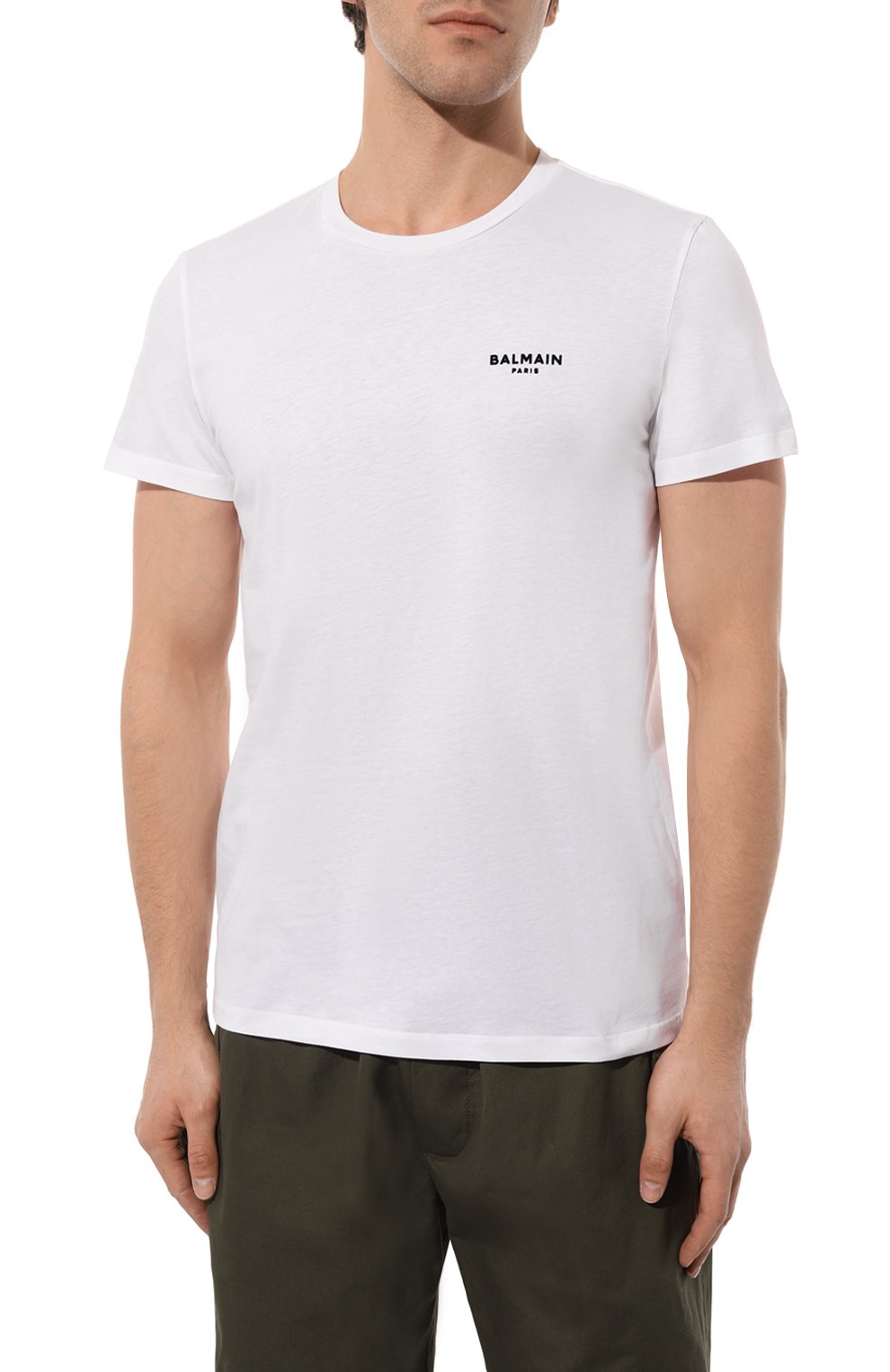 Хлопковая футболка BALMAIN, арт. YH0EF000BB04/GAB, фото 3