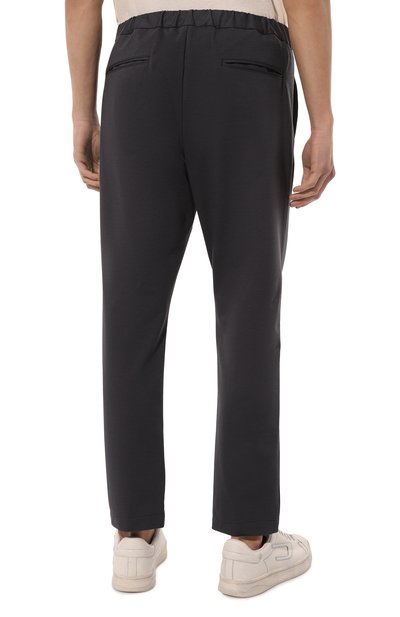 Брюки KAZUYUKI KUMAGAI темно-синего цвета по цене 48650 руб., арт. AP22-036, фото 4 Брюки KAZUYUKI KUMAGAI, арт. AP22-036, фото 4